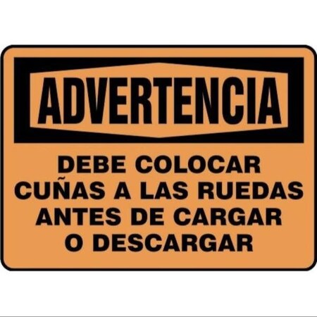 Accuform OSHA WARNING Safety Sign CHOCK SHMTKC302XV SHMTKC302XV